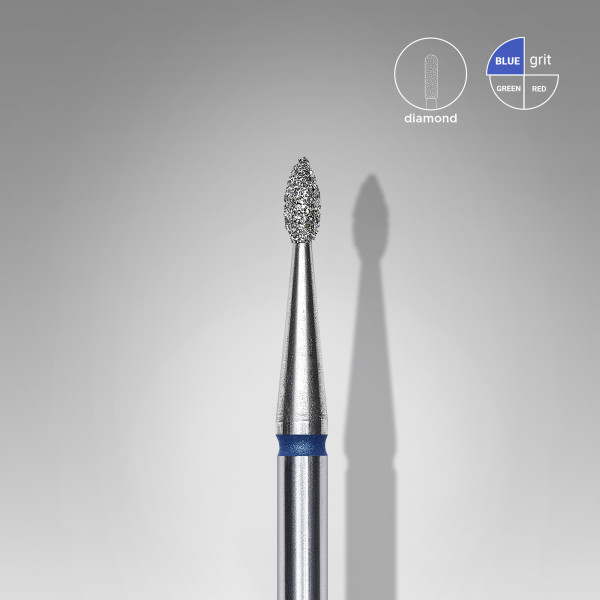 STALEKS PRO EXPERT Gyémánt csiszolófej - kék csepp 1,6 mm / 4 mm