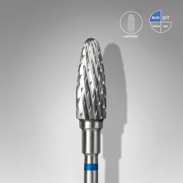 STALEKS PRO EXPERT Karbid csiszolófej CORN - kék  5 mm / 13 mm