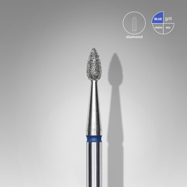 STALEKS PRO EXPERT Gyémánt csiszolófej - kék csepp 2,3 mm / 5 mm