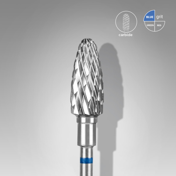 STALEKS PRO EXPERT Karbid csiszolófej CORN - kék 6 mm / 14 mm