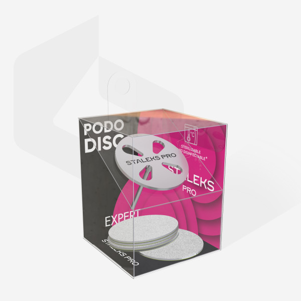STALEKS PRO EXPERT PODODISC L pedikűrkorong és eldobható reszelőkészlet 180-as 5 db (25 mm)