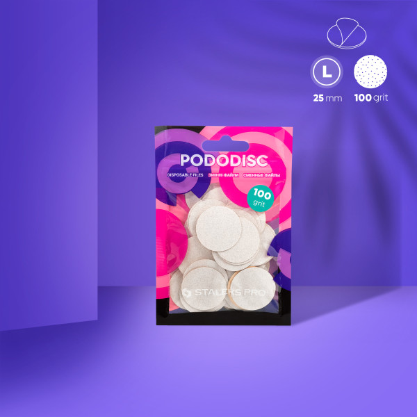 STALEKS PRO PODODISC L EXPERT fehér eldobható reszelőkorongok pedikűr tárcsához 100-as (50 db)
