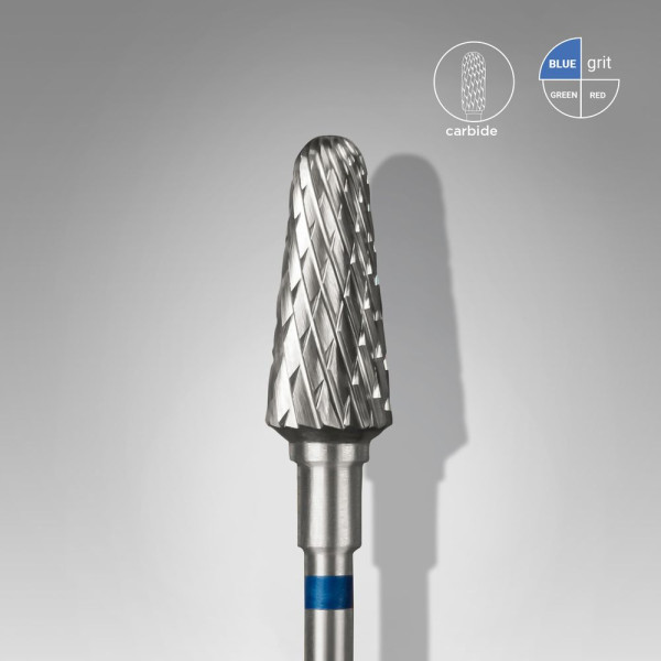 STALEKS PRO EXPERT Karbid csiszolófej FRUSTUM - kék csonka kúp 6 mm / 14 mm
