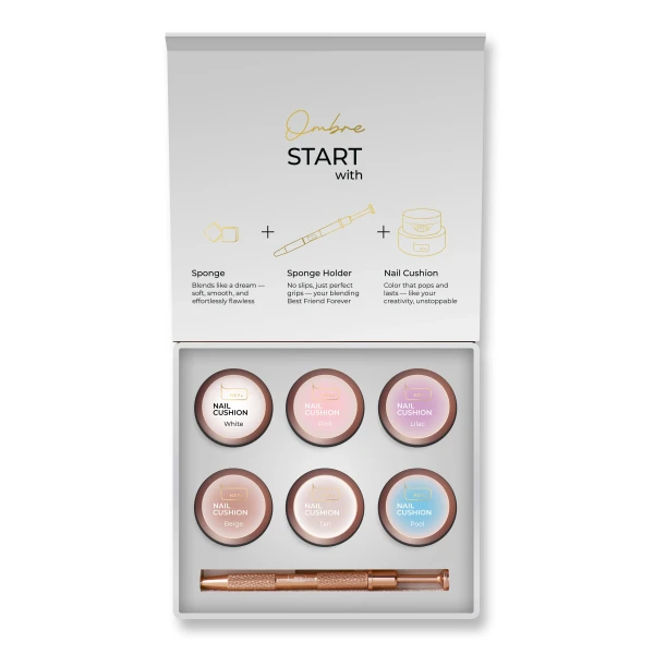 HEYLOVE NAIL CUSHION SET - WHITE – OMBRE DEKORZSELÉ KÉSZLET