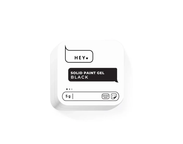 HEYLOVE SOLID PAINT GEL - BLACK 5 G