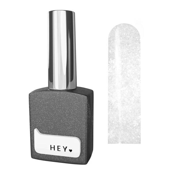 HEYLOVE TOP - SILVER SHIMMER 15 ML – FIXÁLÁSMENTES FÉNYES FEDŐLAKK