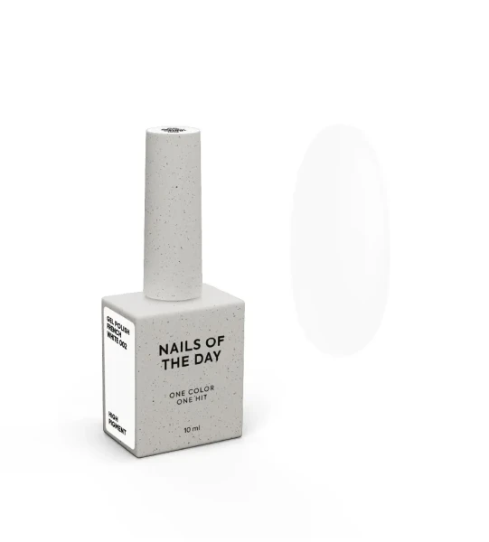 NAILS OF THE DAY gel polish French White 002, 10 ML