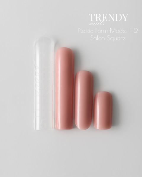 TRENDY NAILS Upper Plastic Form (140 pcs) Salon Square