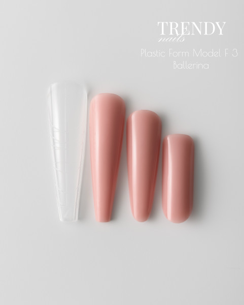 TRENDY NAILS Upper Plastic Form (140 pcs) Ballerina
