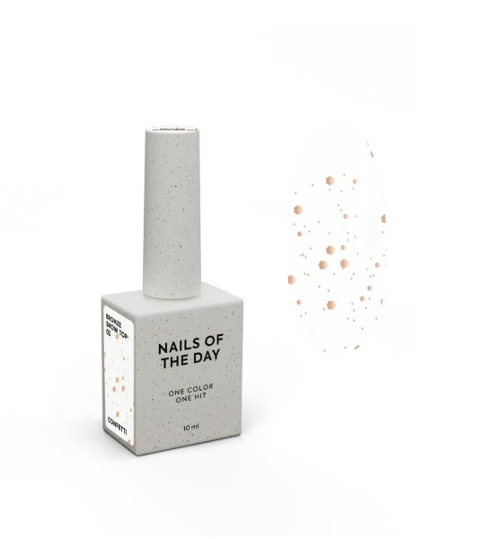 NAILS OF THE DAY, NAILSOFTHENIGHT Bronze Snow top 03, 10 ml