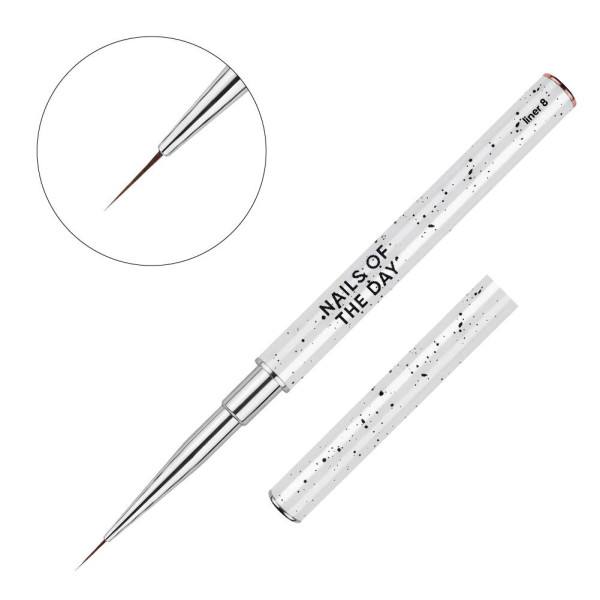 NAILS OF THE DAY Professional Brush Liner, 8 mm