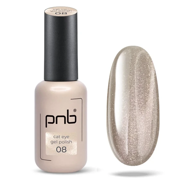 PNB MAGNETIC CAT EYE GEL POLISH 08, mágneses géllakk, 8 ML