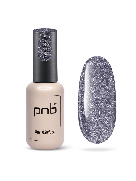 PNB UV/LED GEL POLISH SHOCK EFFECT 02 CRYSTAL 8 ML