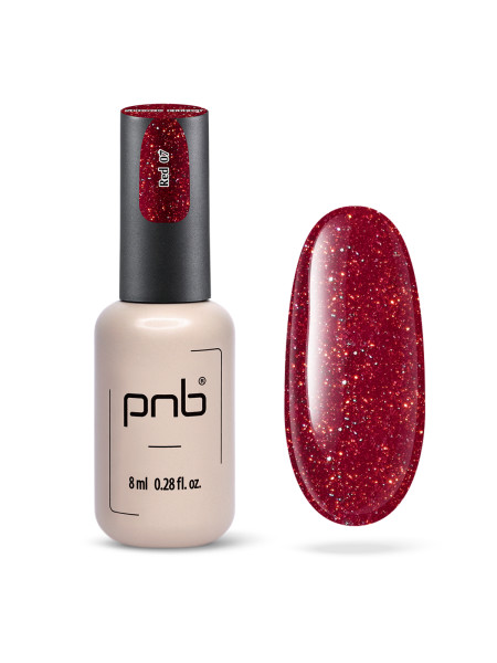 PNB UV/LED GEL POLISH SHOCK EFFECT 07 RED 8 ML