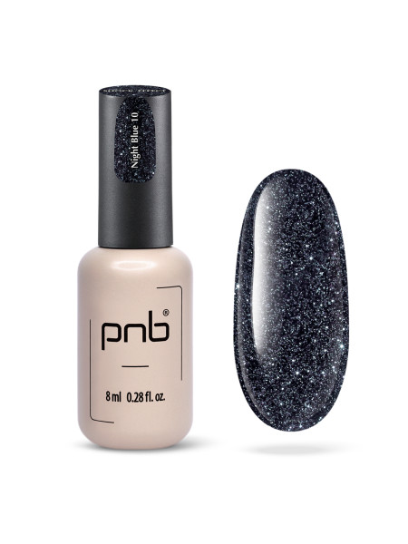 PNB UV/LED GEL POLISH SHOCK EFFECT 10 NIGHT BLUE 8 ML