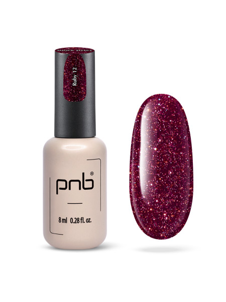 PNB UV/LED Gel Polish SHOCK EFFECT 12 Ruby 8 ml
