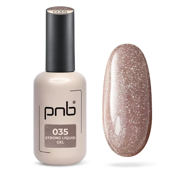PNB UV/LED Strong liquid Gel, 035 Golden Latte 17 ml