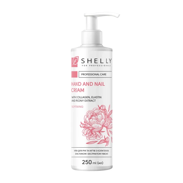 Shelly - Kéz- és körömápoló krém kollagénnel, elasztinnal és bazsarózsa-kivonattal - 250 ml
