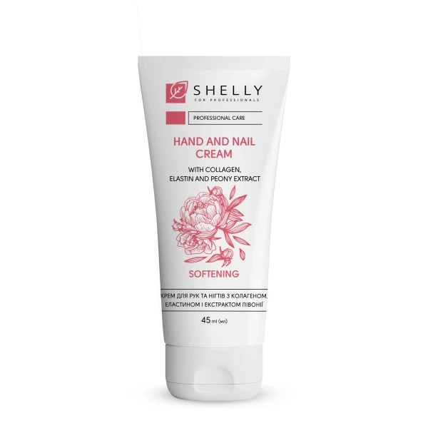 Shelly - Kéz- és körömápoló krém kollagénnel, elasztinnal és bazsarózsa-kivonattal - 45 ml