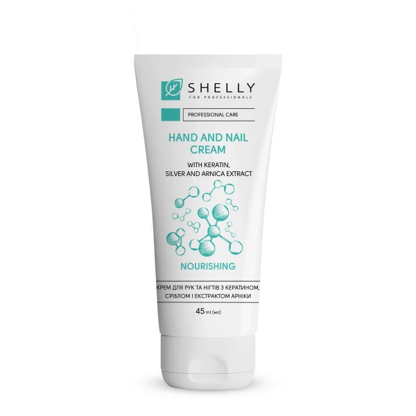 Shelly - Kéz- és körömápoló krém keratinnal, ezüst-citráttal és árnikakivonattal - 45 ml
