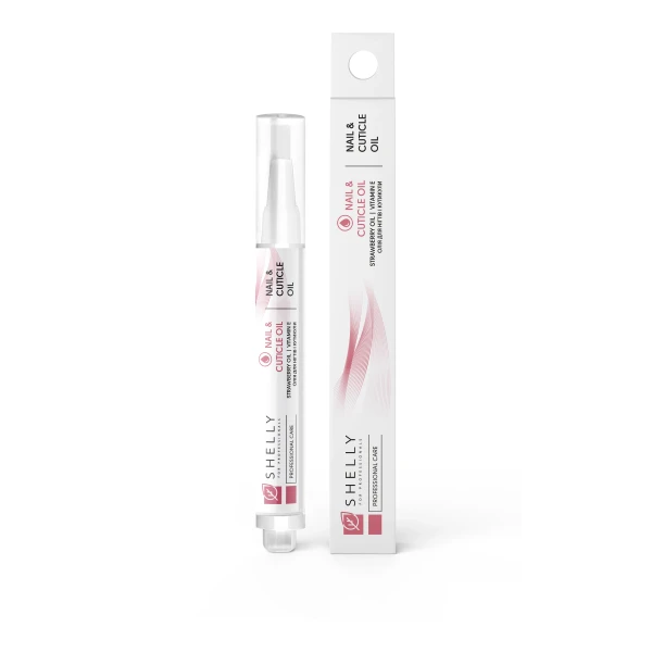 Shelly - Köröm- és kutikulaápoló olaj eperkivonattal és E-vitaminnal - 3 ml