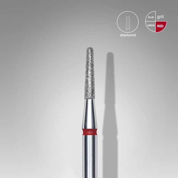 STALEKS PRO EXPERT Gyémánt csiszolófej - piros csonka kúp 1,8 mm / 8 mm