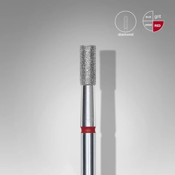 STALEKS PRO EXPERT Gyémánt csiszolófej - piros henger 2,5 mm / 6 mm