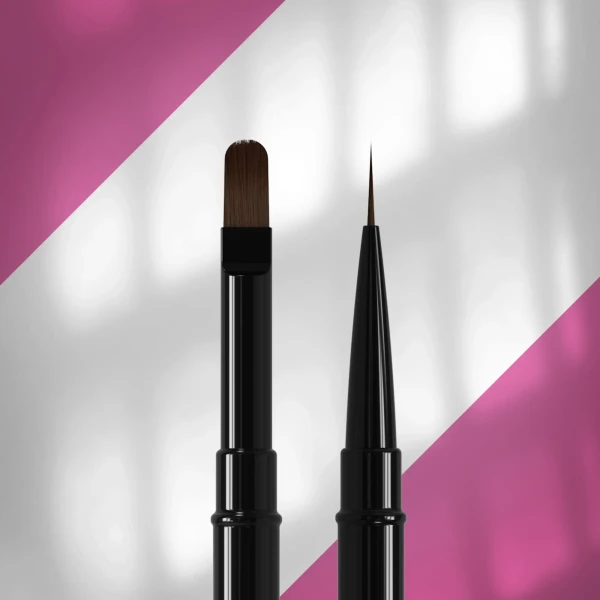 Staleks PRO EXPERT kétoldalas manikűr ecset - NBE-03/06 - 10 mm liner + 11 mm gél