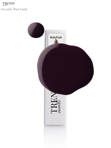TRENDY NAILS Gel polish  "Black Purple" 8ml
