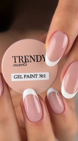 Trendy Nails Gel Paint No.1 - White - díszítőzselé 5 ml