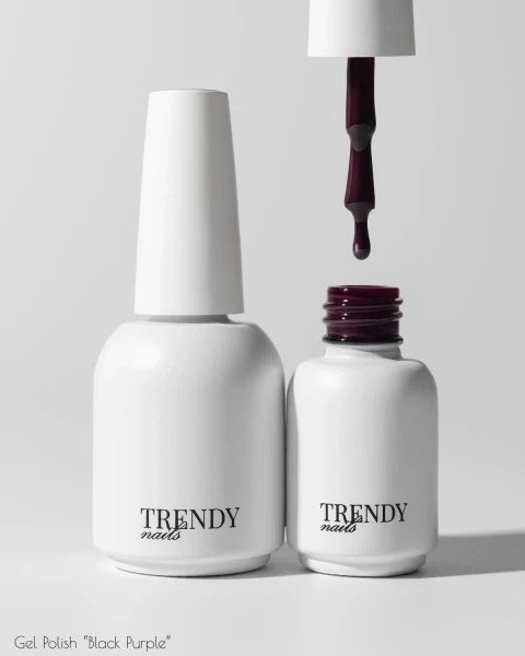 TRENDY NAILS GEL POLISH - BLACK PURPLE
