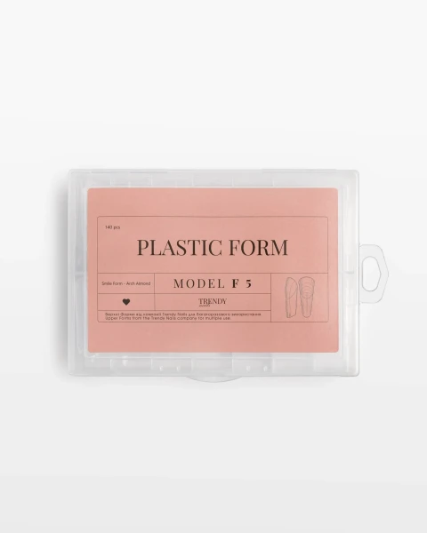 TRENDY NAILS Upper Plastic Form (140 pcs) Smile Form - Arched Square
