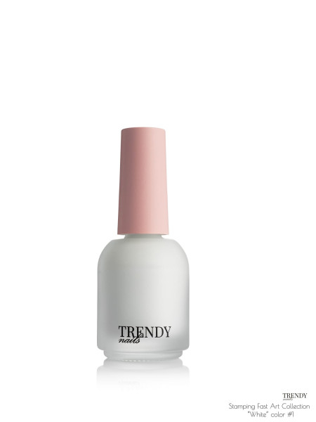 TRENDY NAILS STAMPING color №1(white)