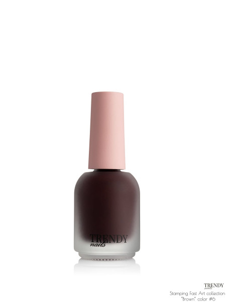 TRENDY NAILS STAMPING color №6 (Brown)
